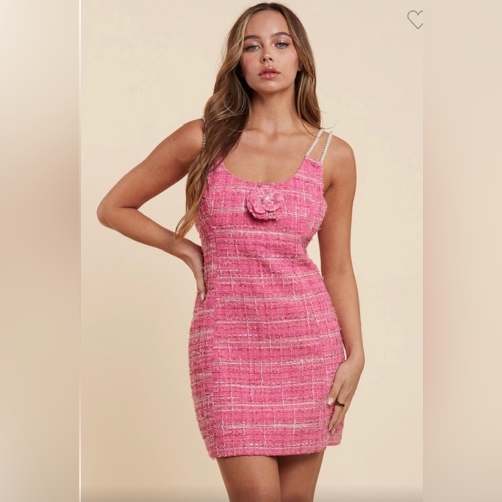 #177. Fuchsia Flair Sleeveless Statement Dresss